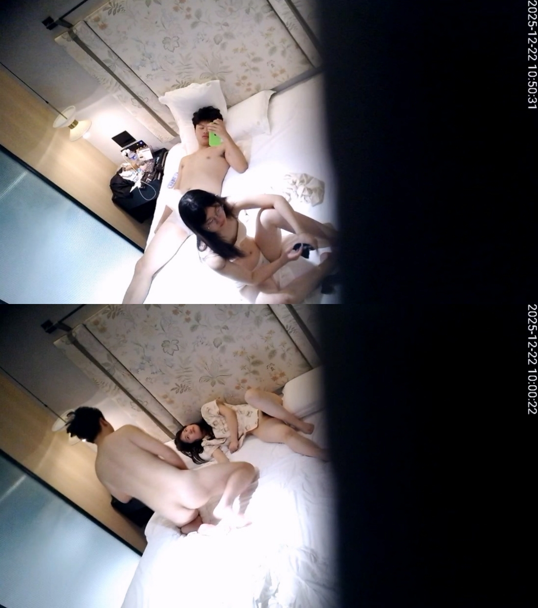 图片[1]-2025-12-21酒店偷拍高颜值眼睛学妹被学长带到酒店操小穴-老宋小屋