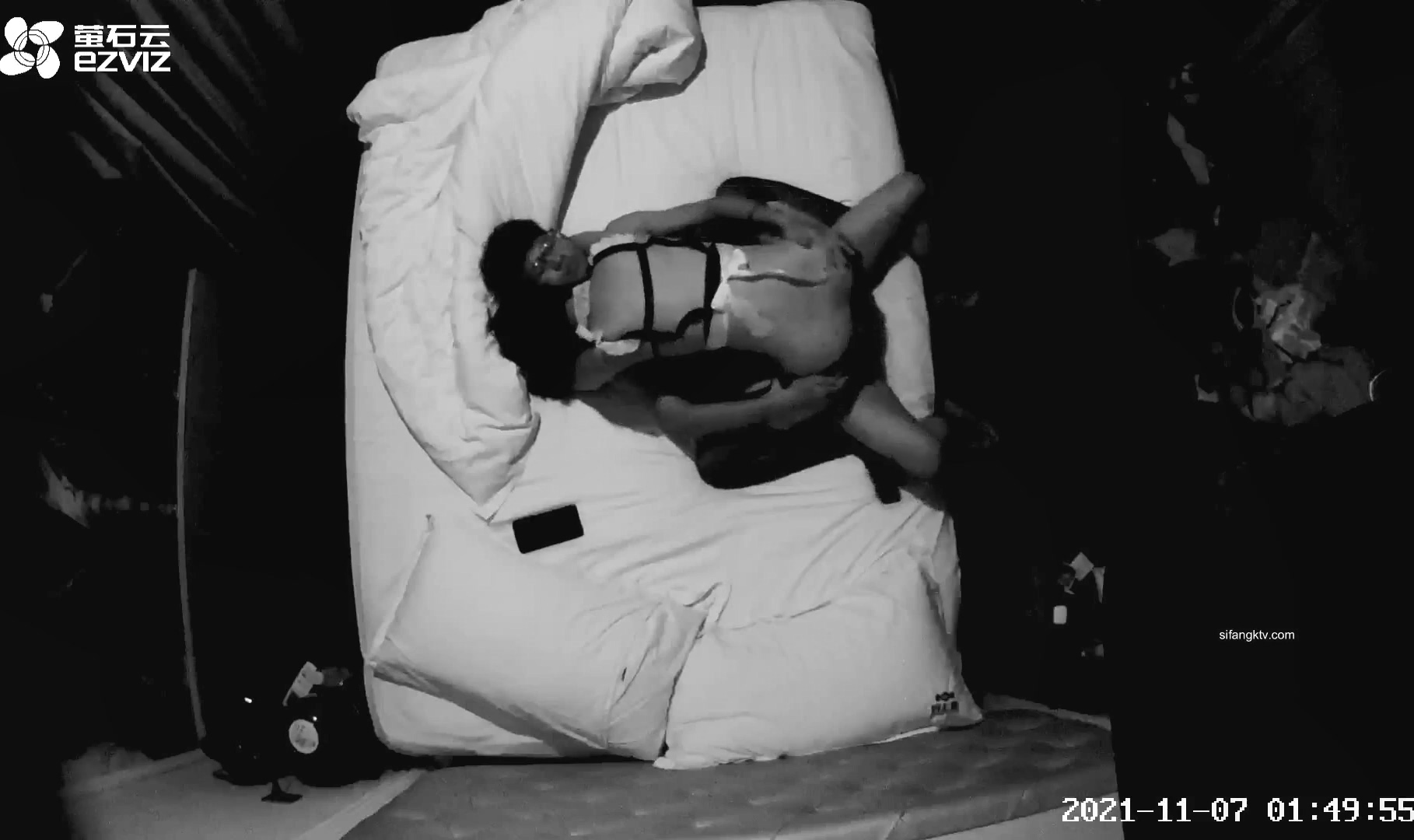 图片[3]-11-7萤石云酒店偷拍 学生情侣 女主穿上黑丝女仆装被男友操，姿势花-老宋小屋