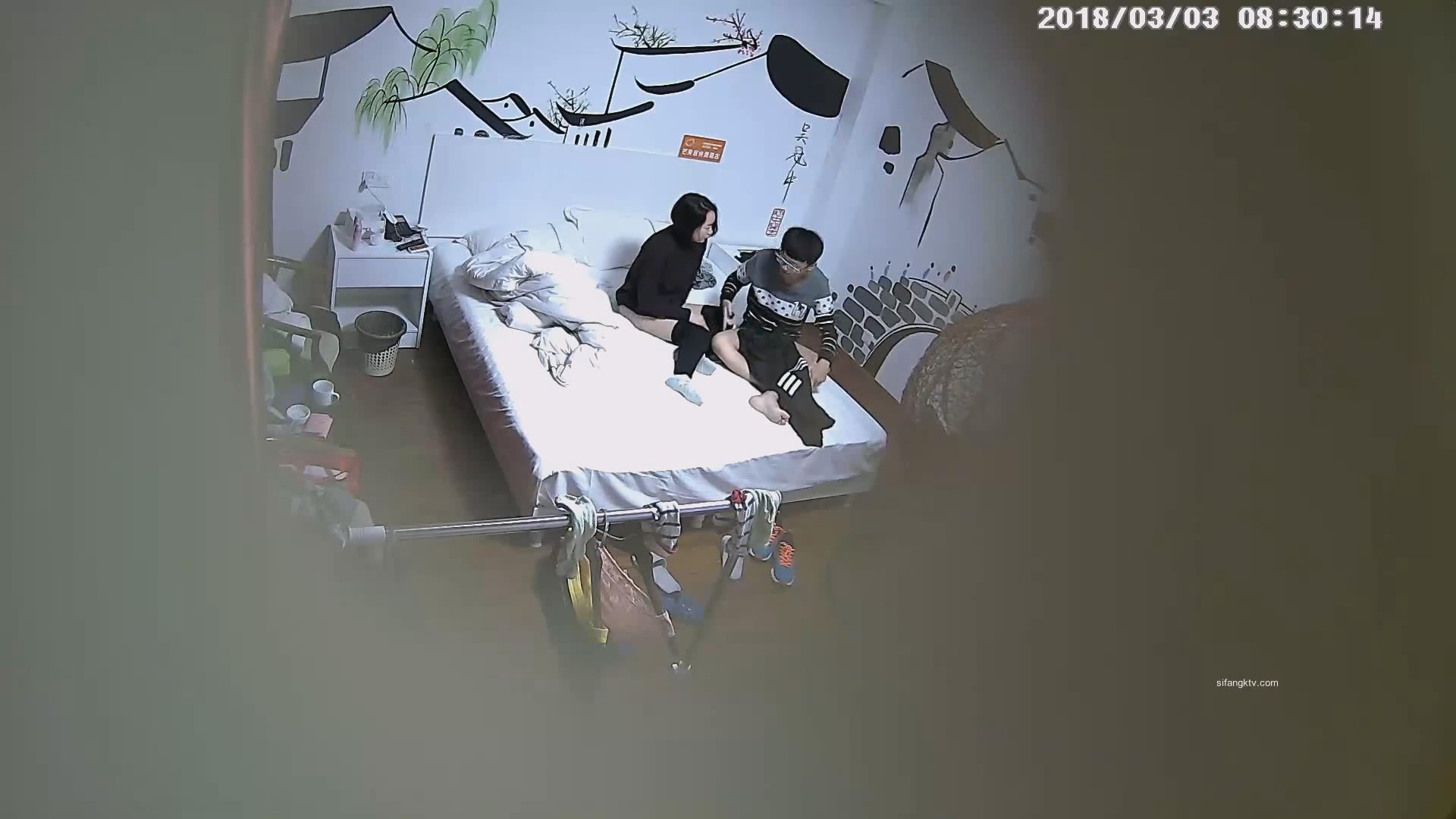 图片[3]-酒店实录 柳树房偷拍两对学生情侣开房，男欢女爱激情啪啪好羡慕-老宋小屋