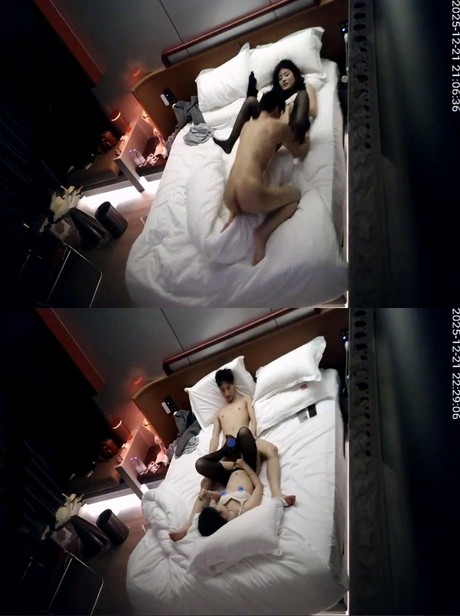 图片[6]-2025-12-21酒店偷拍 纯欲女变身情趣黑丝母狗足交挑逗后被爆操-老宋小屋