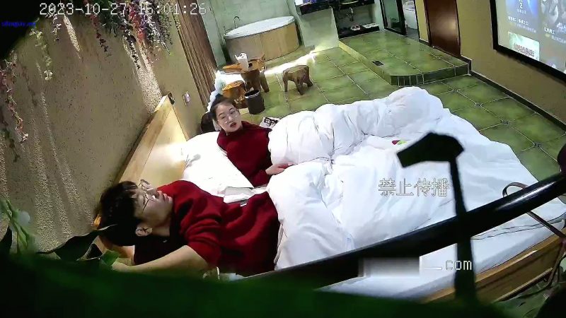 流出酒店浴缸房偷拍 貌似新婚来旅游的红色卫衣男女穿上黑丝啪啪-老宋小屋