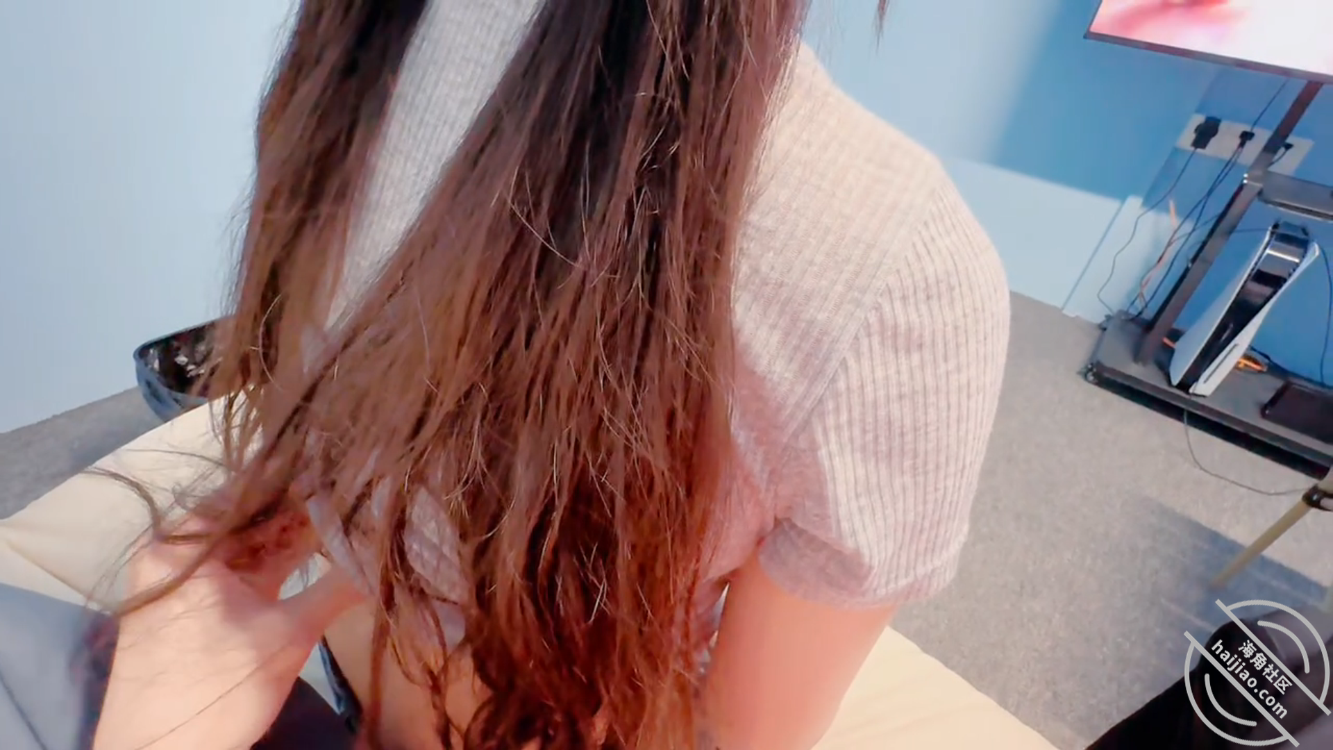 图片[6]-作者：萝莉小表妹 《【原创视频39】电玩店里，表妹口嗨技术长进不少，逼都被捅出血啦》-老宋小屋